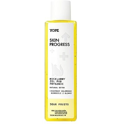 Yope SKIN PROGRESS Douchegel MICELAIRE DETOX NATURAL Fruit AGRIA 200 ml Yope SKIN PROGRESS Douchegel MICELAIRE DETOX NATURAL Fruit AGRIA 200 ml
