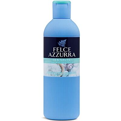 Felce Azzurra Zeezout bad 650 ml Douchegel met zeezout, zachte reiniger voor een zachte en geregenereerde huid Felce Azzurra Zeezout bad 650 ml Douchegel met zeezout, zachte reiniger voor een zachte en geregenereerde huid