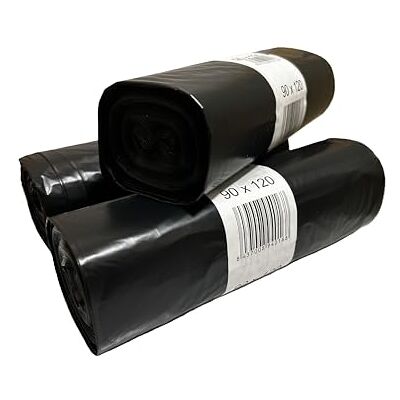 Genérico Vuilniszakken, 150 l, gemeenschap, huishouden, extra capaciteit, 90 x 120 cm, extreem robuust en recyclebaar Genérico Vuilniszakken, 150 l, gemeenschap, huishouden, extra capaciteit, 90 x 120 cm, extreem robuust en recyclebaar