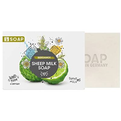 accentra My Soap Natural by schapenmelkzeep handgemaakt in papieren doos, 100 g, motief/geur: bergamot accentra My Soap Natural by schapenmelkzeep handgemaakt in papieren doos, 100 g, motief/geur: bergamot