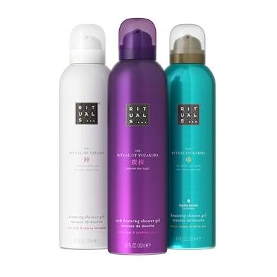Rituals cadeauset doucheschuim, kersenbloesem en rijstmelk, 3 x 200 ml Rituals cadeauset doucheschuim, kersenbloesem en rijstmelk, 3 x 200 ml
