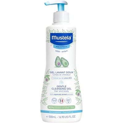 Mustela Zachte reinigingsgel, normale huid, 500 ml Mustela Zachte reinigingsgel, normale huid, 500 ml