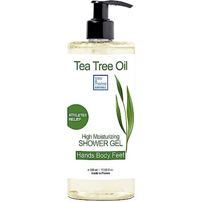 bleu & marine Bretania Veelzijdige tea tree gel: douchegel, badzeep, shampoo, gezichtsreiniger: bestrijdt lichaamsgeuren. Reinigt, ontgiften en reinigt de huid diep 500 ml bleu & marine Bretania Veelzijdige tea tree gel: douchegel, badzeep, shampoo, gezichtsreiniger: bestrijdt lichaamsgeuren. Reinigt, ontgiften en reinigt de huid diep 500 ml