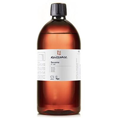 Naissance Sesamolie (nr. 248) – 900 ml – natuurlijk, plantaardig, intensieve verzorging voor gezicht, lichaam, haar, huid, baard, nagels – veganistisch en dierproefvrij Naissance Sesamolie (nr. 248) – 900 ml – natuurlijk, plantaardig, intensieve verzorging voor gezicht, lichaam, haar, huid, baard, nagels – veganistisch en dierproefvrij