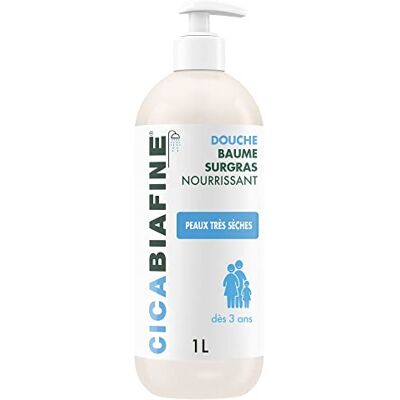 Cicabiafine Voedende overvette douchebalsem (pompfles van 1 l) – overvette douchegel voor zeer droge huid – hydraterende huidverzorging en hoge tolerantie vanaf 3 jaar Cicabiafine Voedende overvette douchebalsem (pompfles van 1 l) – overvette douchegel voor zeer droge huid – hydraterende huidverzorging en hoge tolerantie vanaf 3 jaar