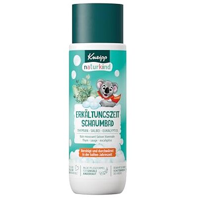 Kneipp Naturkind schuimbad voor koud weer, tijm salie eucalyptus, kalmeert en verwarmt in het koude seizoen, 200 ml Kneipp Naturkind schuimbad voor koud weer, tijm salie eucalyptus, kalmeert en verwarmt in het koude seizoen, 200 ml