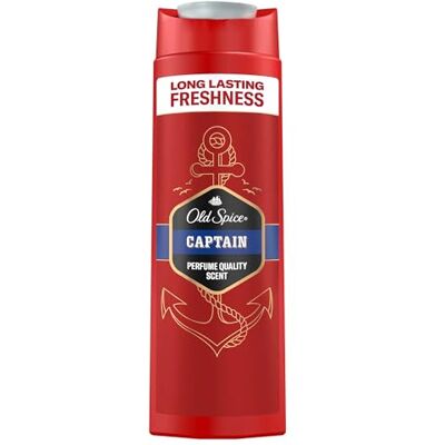 Old Spice Captain 3-in-1 douchegel voor haar, gezicht en lichaam, 250 ml, langdurige frisheid, geurkwaliteit, diepe reiniging Old Spice Captain 3-in-1 douchegel voor haar, gezicht en lichaam, 250 ml, langdurige frisheid, geurkwaliteit, diepe reiniging