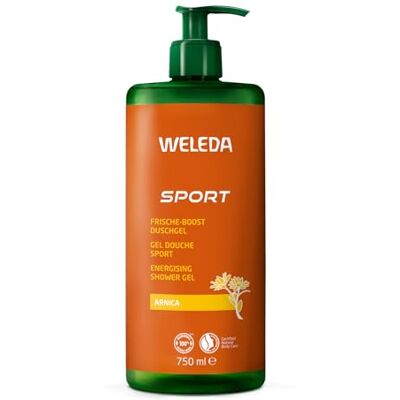 WELEDA Bio Sport XXL douchegel veganistisch natuurlijke cosmetica arnica douche voor vrouwen en mannen met rozemarijn/lavendelgeur douchezeep met pomp voor gezicht en lichaam (1 x 750 cm) WELEDA Bio Sport XXL douchegel veganistisch natuurlijke cosmetica arnica douche voor vrouwen en mannen met rozemarijn/lavendelgeur douchezeep met pomp voor gezicht en lichaam (1 x 750 cm)
