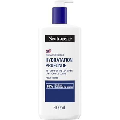 Neutrogena Diepe hydratatie lichaamsmelk (400 ml pompfles) – snel absorberende lichaamsmelk voor droge huid – lichaamsverzorging met 10% glycerine en pro-ceramidetechnologie Neutrogena Diepe hydratatie lichaamsmelk (400 ml pompfles) – snel absorberende lichaamsmelk voor droge huid – lichaamsverzorging met 10% glycerine en pro-ceramidetechnologie