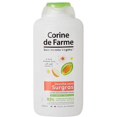 Corine de Farme , Doucheverzorging met zoete amandelolie, lichaamsgel verrijkt met zoete amandelolie, voedt en kalmeert droge en gemengde huid, recyclebare fles 500 ml Corine de Farme , Doucheverzorging met zoete amandelolie, lichaamsgel verrijkt met zoete amandelolie, voedt en kalmeert droge en gemengde huid, recyclebare fles 500 ml