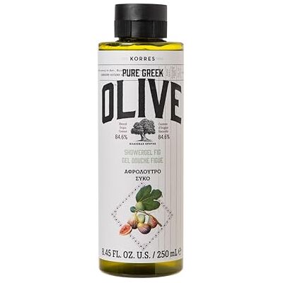 KORRES Olive Fig Hydraterende douchegel voor zachte huid met extra vierge olijfolie met de geur van verse vijgen, veganistisch, 250 ml, 250 ml KORRES Olive Fig Hydraterende douchegel voor zachte huid met extra vierge olijfolie met de geur van verse vijgen, veganistisch, 250 ml, 250 ml