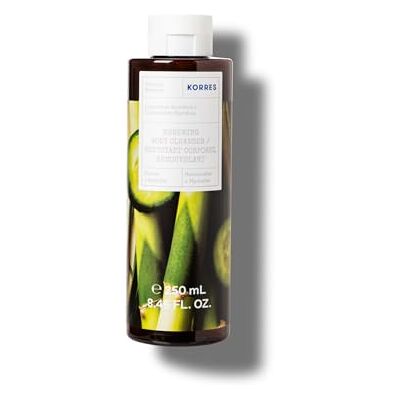 KORRES Cucumber Bamboo Revitaliserende douchegel met actieve aloë vera, dermatologisch getest en veganistisch, 250 ml KORRES Cucumber Bamboo Revitaliserende douchegel met actieve aloë vera, dermatologisch getest en veganistisch, 250 ml