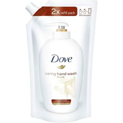 Dove Eco-navulling vloeibare zeep handen lichaam gezicht kostbare zijde 500 ml (1) Dove Eco-navulling vloeibare zeep handen lichaam gezicht kostbare zijde 500 ml (1)