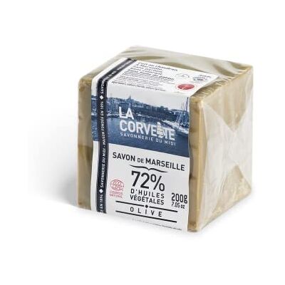 La Corvette Cube de Marseille Olive Ecocert Film 200g La Corvette Cube de Marseille Olive Ecocert Film 200g