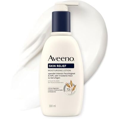 Aveeno Skin Relief Lichaamsmelk Geurvrij, hydrateert 72 uur, kalmeert zeer droge huid, versterkt de beschermende barrière van de huid en ondersteunt de natuurlijke productie van Aveeno Skin Relief Lichaamsmelk Geurvrij, hydrateert 72 uur, kalmeert zeer droge huid, versterkt de beschermende barrière van de huid en ondersteunt de natuurlijke productie van