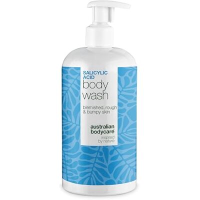 Australian Bodycare Salicylzuur douchegel tegen puistjes op de billen, rug en borst met salicylzuur, niacinamide, zink PCA en hydraterende glycerine Australian Bodycare Salicylzuur douchegel tegen puistjes op de billen, rug en borst met salicylzuur, niacinamide, zink PCA en hydraterende glycerine