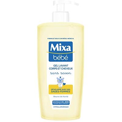 Mixa Baby Gel voor lichaam, zonder zeep, vanaf de geboorte, 750 ml Mixa Baby Gel voor lichaam, zonder zeep, vanaf de geboorte, 750 ml