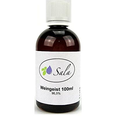 SALA Weingeist Ethanol Alcohol 96,5% niet gedenatureerd 100 ml PET SALA Weingeist Ethanol Alcohol 96,5% niet gedenatureerd 100 ml PET