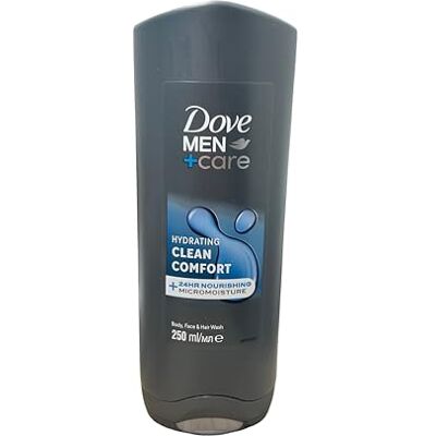 Dove Men+Care Clean Comfort douchegel, 250 ml, 3 stuks Dove Men+Care Clean Comfort douchegel, 250 ml, 3 stuks