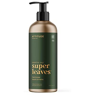 ATTITUDE Handzeep, EWG geverifieerd, plantaardige en minerale ingrediënten, veganistische persoonlijke verzorgingsproducten, aluminium fles, petitgrain en jasmijn, 473 ml ATTITUDE Handzeep, EWG geverifieerd, plantaardige en minerale ingrediënten, veganistische persoonlijke verzorgingsproducten, aluminium fles, petitgrain en jasmijn, 473 ml