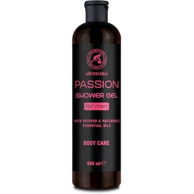 Trust Passion douchegel voor heren, 500 ml, gel met etherische olie van vetiver en etherische patchoeli-olie, lichaamsverzorging, reiniging en verzorging, frisse geur, Passion douchegel Trust Passion douchegel voor heren, 500 ml, gel met etherische olie van vetiver en etherische patchoeli-olie, lichaamsverzorging, reiniging en verzorging, frisse geur, Passion douchegel
