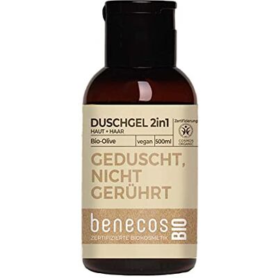 benecos Olive 2-in-1 douchegel voor huid en haar, mini reisformaat, 50 ml benecos Olive 2-in-1 douchegel voor huid en haar, mini reisformaat, 50 ml
