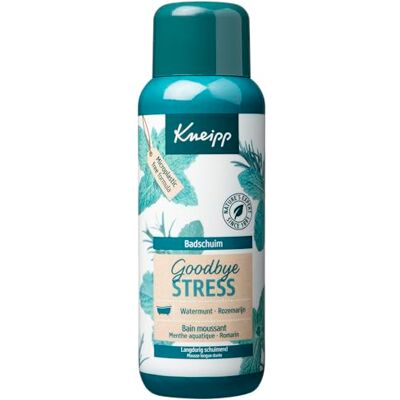 Kneipp Goodbye Stress Badschuim, watermunt en rozemarijn, ontspannend, geschikt voor alle huidtypes, veganistisch, 1 stuk, 400 ml Kneipp Goodbye Stress Badschuim, watermunt en rozemarijn, ontspannend, geschikt voor alle huidtypes, veganistisch, 1 stuk, 400 ml