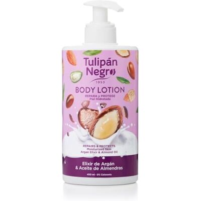 TULIPAN NEGRO TULIPÁN, Body Lotion Argane ELIXIR & amandelolie, 400 ml TULIPAN NEGRO TULIPÁN, Body Lotion Argane ELIXIR & amandelolie, 400 ml