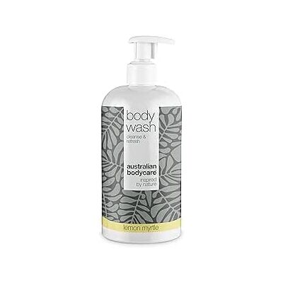 Australian Bodycare Body Wash 500 ml, Australische theeboomolie en mirte, douchegel voor heren met melaleuca-olie, delicate dameszeep voor droge en onzuivere huid, puistjes, jeuk, Australian Bodycare Body Wash 500 ml, Australische theeboomolie en mirte, douchegel voor heren met melaleuca-olie, delicate dameszeep voor droge en onzuivere huid, puistjes, jeuk,