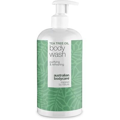 Australian Bodycare Tea Tree Body Gel voor puistjes, vette huid en slechte geuren, dagelijkse dieptereiniging met tea tree olie voor een gezuiverde en frisse huid Australian Bodycare Tea Tree Body Gel voor puistjes, vette huid en slechte geuren, dagelijkse dieptereiniging met tea tree olie voor een gezuiverde en frisse huid