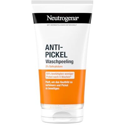 Neutrogena Anti-puistjesreiniger, scrub, anti-puistjesreiniger, met salicylzuur voor onzuivere huid, olievrij, 150 ml, 150 ml (1 stuk), metaal Neutrogena Anti-puistjesreiniger, scrub, anti-puistjesreiniger, met salicylzuur voor onzuivere huid, olievrij, 150 ml, 150 ml (1 stuk), metaal