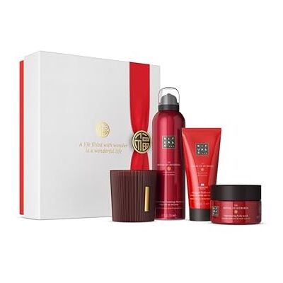 Rituals The Ritual of Ayurveda Medium cadeauset met lichaamsverzorgingsproducten met Indiase roos en zoete amandelolie, balancerende geur Rituals The Ritual of Ayurveda Medium cadeauset met lichaamsverzorgingsproducten met Indiase roos en zoete amandelolie, balancerende geur