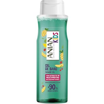 ANIAN KIDS Multi-fruit douchegel voor kinderen, 750 ml, met fruitextract, zacht aroma, reinigt en verzorgt de huid van kinderen vanaf 3 jaar, 90% ingrediënten van natuurlijke oorsprong, ANIAN KIDS Multi-fruit douchegel voor kinderen, 750 ml, met fruitextract, zacht aroma, reinigt en verzorgt de huid van kinderen vanaf 3 jaar, 90% ingrediënten van natuurlijke oorsprong,
