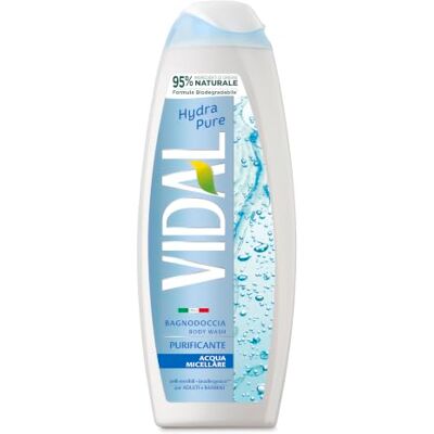 Vidal Hydra Pure schuimbad reinigende formule verrijkt met micellair water, dermatologisch getest, 600 ml Vidal Hydra Pure schuimbad reinigende formule verrijkt met micellair water, dermatologisch getest, 600 ml