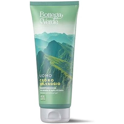 Bottega Verde Wild ceder, doucheshampoo, 200 ml, met cederhoutextract Bottega Verde Wild ceder, doucheshampoo, 200 ml, met cederhoutextract