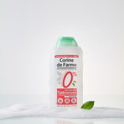 Corine de Farme Hypoallergene douchegel 0% tolerantie + – hoge tolerantie voor droge huid – pH-neutraal, zonder zeep en kleurstoffen – 500 ml Corine de Farme Hypoallergene douchegel 0% tolerantie + – hoge tolerantie voor droge huid – pH-neutraal, zonder zeep en kleurstoffen – 500 ml
