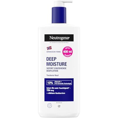Neutrogena Noorse formule Deep Moisture onmiddellijke bodylotion (400 ml) voor meer vocht op de droge huid 400 ml Neutrogena Noorse formule Deep Moisture onmiddellijke bodylotion (400 ml) voor meer vocht op de droge huid 400 ml