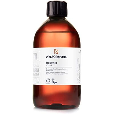 Naissance Rozenbottelolie (nr. 246) – 450 ml – natuurlijk en koudgeperst – voor de verzorging van lichaam, haar, gezicht, nagels, huid, baard, nagels Naissance Rozenbottelolie (nr. 246) – 450 ml – natuurlijk en koudgeperst – voor de verzorging van lichaam, haar, gezicht, nagels, huid, baard, nagels