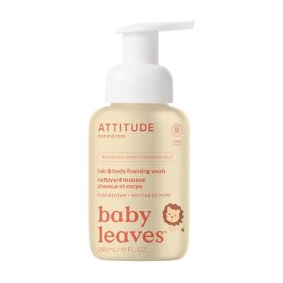 ATTITUDE 2-in-1 natuurlijke schuimshampoo voor baby's, hypoallergeen, EWG-gecertificeerd, veganistisch en dierproefvrij, perenneectar 295 ml ATTITUDE 2-in-1 natuurlijke schuimshampoo voor baby's, hypoallergeen, EWG-gecertificeerd, veganistisch en dierproefvrij, perenneectar 295 ml
