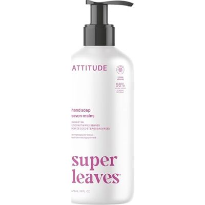 ATTITUDE Natuurlijke vloeibare zeep voor de hand, hypoallergeen, biologisch afbreekbaar, veganistisch en dierproefvrij, witte theebladeren, 473 ml zoals afgebeeld ATTITUDE Natuurlijke vloeibare zeep voor de hand, hypoallergeen, biologisch afbreekbaar, veganistisch en dierproefvrij, witte theebladeren, 473 ml zoals afgebeeld