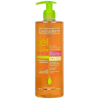 Evoluderm Hydraterende Surgras Douchegel 500 ml Gemaakt in Frankrijk Evoluderm Hydraterende Surgras Douchegel 500 ml Gemaakt in Frankrijk
