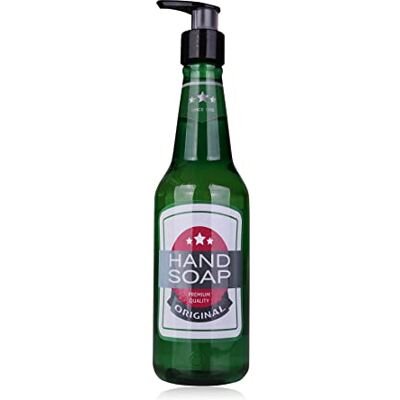 accentra AC BREW Handzeep in fles bierfleslook, 330 ml, handzeep in pompdispenser, vloeibare zeep, eiken- en citrusgeur navulbaar accentra AC BREW Handzeep in fles bierfleslook, 330 ml, handzeep in pompdispenser, vloeibare zeep, eiken- en citrusgeur navulbaar