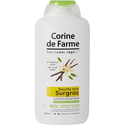 Corine de Farme Overvette verzorgende douchegel met vanille-extract – voedt en hydrateert de huid – pH-neutraal, 95% ingrediënten van natuurlijke oorsprong, formule Clean Beauty, gemaakt in Frankrijk – 500 ml Corine de Farme Overvette verzorgende douchegel met vanille-extract – voedt en hydrateert de huid – pH-neutraal, 95% ingrediënten van natuurlijke oorsprong, formule Clean Beauty, gemaakt in Frankrijk – 500 ml