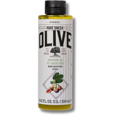 KORRES Olive Fig Hydraterende douchegel voor zachte huid met extra vierge olijfolie met de geur van verse vijgen, veganistisch, 250 ml, 250 ml KORRES Olive Fig Hydraterende douchegel voor zachte huid met extra vierge olijfolie met de geur van verse vijgen, veganistisch, 250 ml, 250 ml