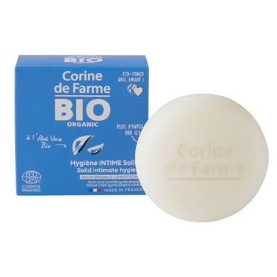 Corine de Farme Solide zeep voor intieme hygiëne met aloë vera – gecertificeerd BIO Ecocert – zonder parfum, gynaecologisch getest – gemaakt in Frankrijk – 60 g Corine de Farme Solide zeep voor intieme hygiëne met aloë vera – gecertificeerd BIO Ecocert – zonder parfum, gynaecologisch getest – gemaakt in Frankrijk – 60 g