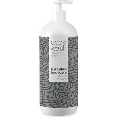Australian Bodycare 4-terpineol douchegel bekend uit tea tree olie 1000 ml douchegel voor het lichaam helpt puistjes, voetschimmel, ringworm, jeuk, acne en lichaamsgeur Australian Bodycare 4-terpineol douchegel bekend uit tea tree olie 1000 ml douchegel voor het lichaam helpt puistjes, voetschimmel, ringworm, jeuk, acne en lichaamsgeur