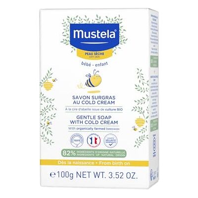 Mustela BÉBÉ Zachte zeep met koude room 0% 150 g Mustela BÉBÉ Zachte zeep met koude room 0% 150 g