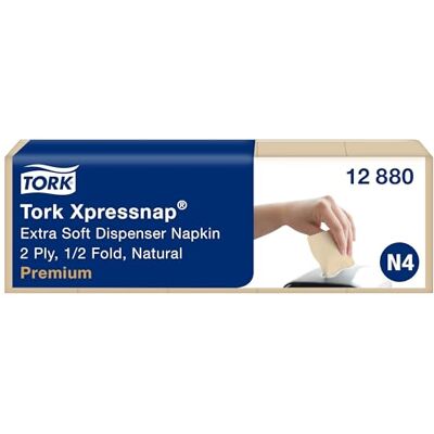 Tork Xpressnap 12880 Handdoeken, extra zacht, 2-laags, 21,3 cm lang Tork Xpressnap 12880 Handdoeken, extra zacht, 2-laags, 21,3 cm lang