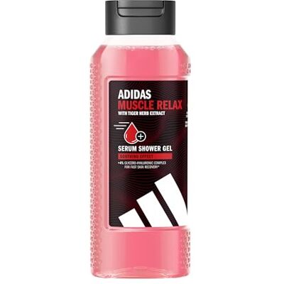 adidas Active Skin & Mind Muscle Relax douchegel voor heren, dermatologisch getest, complex op basis van glycerol en hyaluronzuur, diepe hydratatie, veganistische formule, 250 ml adidas Active Skin & Mind Muscle Relax douchegel voor heren, dermatologisch getest, complex op basis van glycerol en hyaluronzuur, diepe hydratatie, veganistische formule, 250 ml