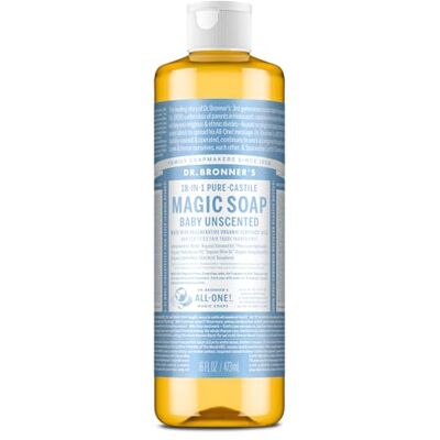 Dr. Bronner's Dr.Bronners vloeibare babyzeep zonder parfum 473 ml Dr. Bronner's Dr.Bronners vloeibare babyzeep zonder parfum 473 ml